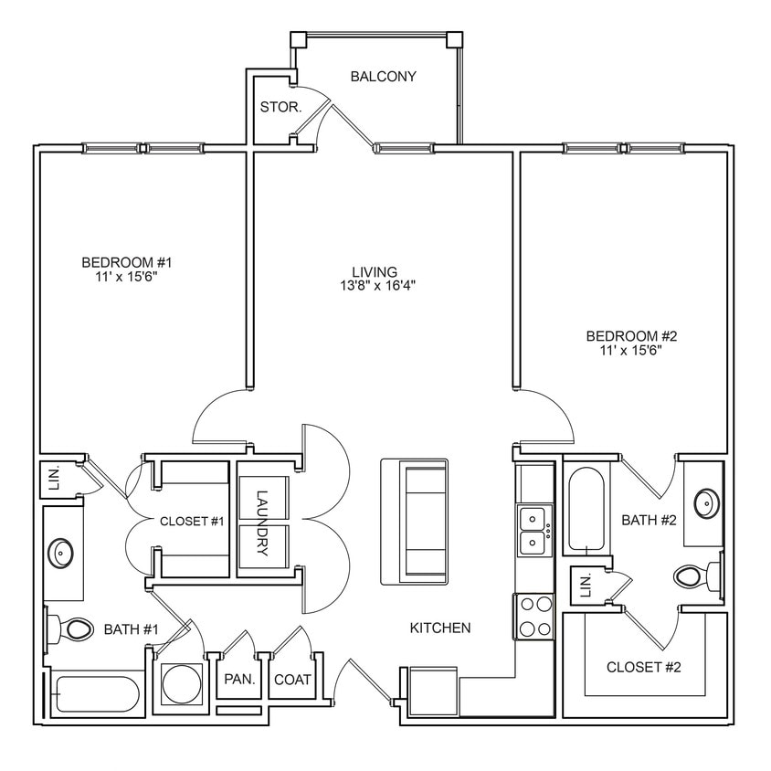 Capital Place at Southwood - Capital Place I - 2 Beds - 2 Baths - 1191 Sq. ft. - Capital Place I