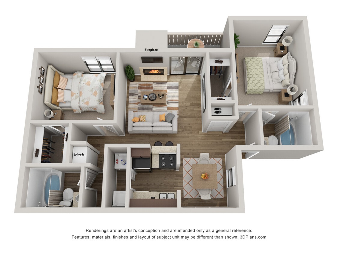 2 Bedroom - 2BR 2BTH