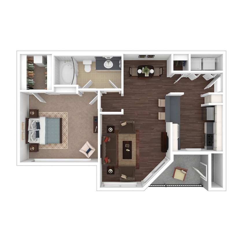 A1R Floorplan | One Bedroom - A1R