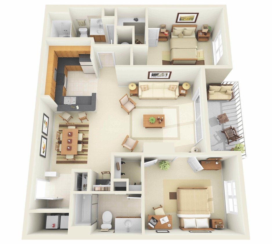 Floor plans are artist’s rendering. All dimensions are approximate. - B1