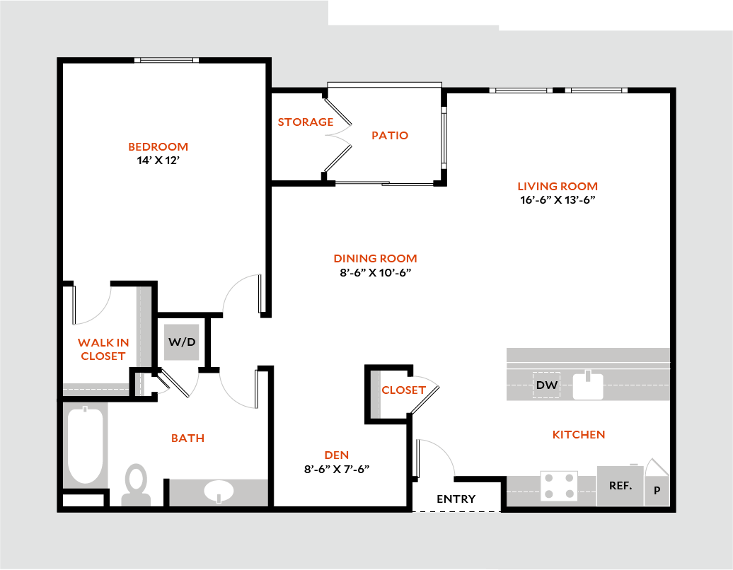 Floor Plan - Plan 1E