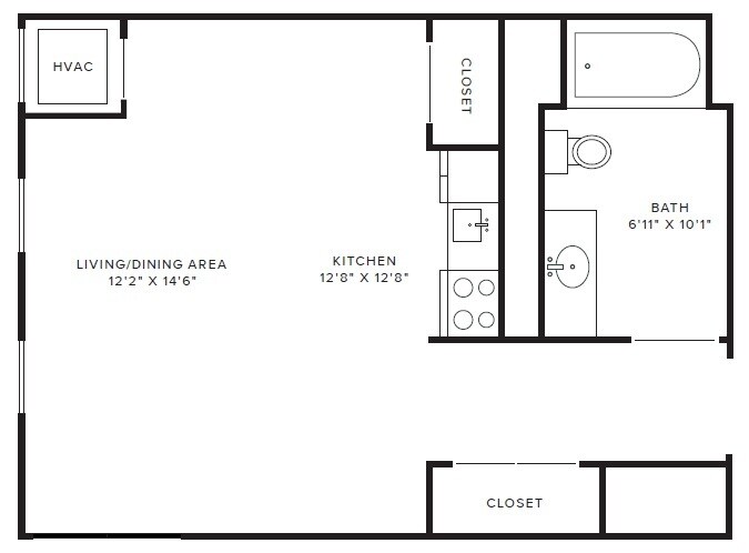 Floor Plan - Studio Type C