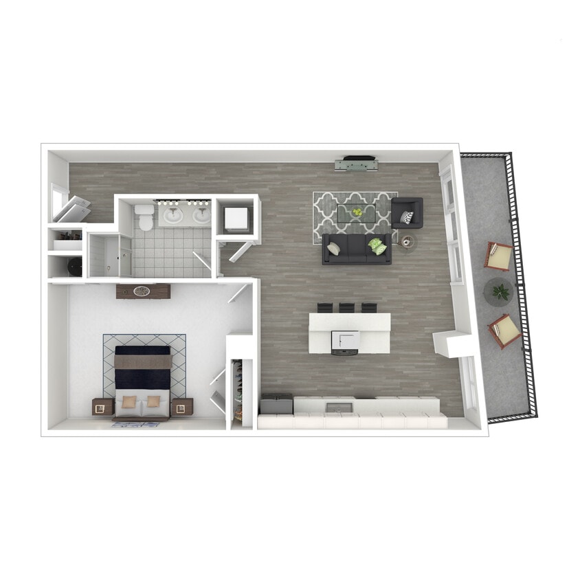 Sunrise - 1x1 (3D Furnished) - Sunrise