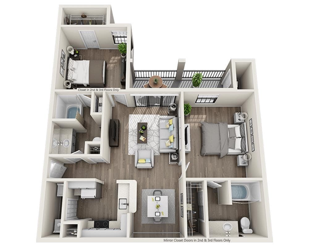 Floor Plan - The Livingston (B2A)