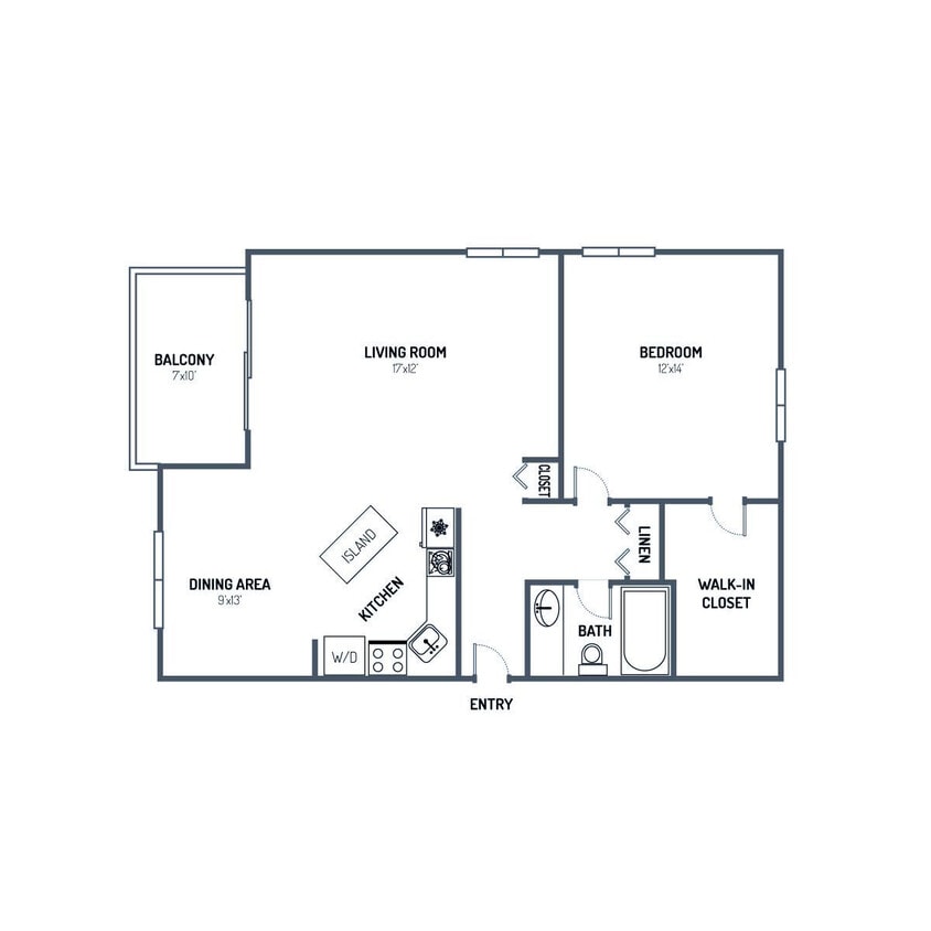 Floor Plan - S 1x1