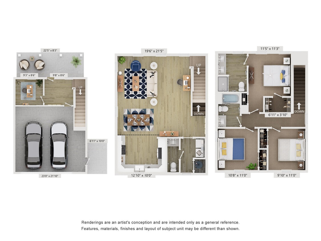 Floor Plan - Cottage C1 + Den