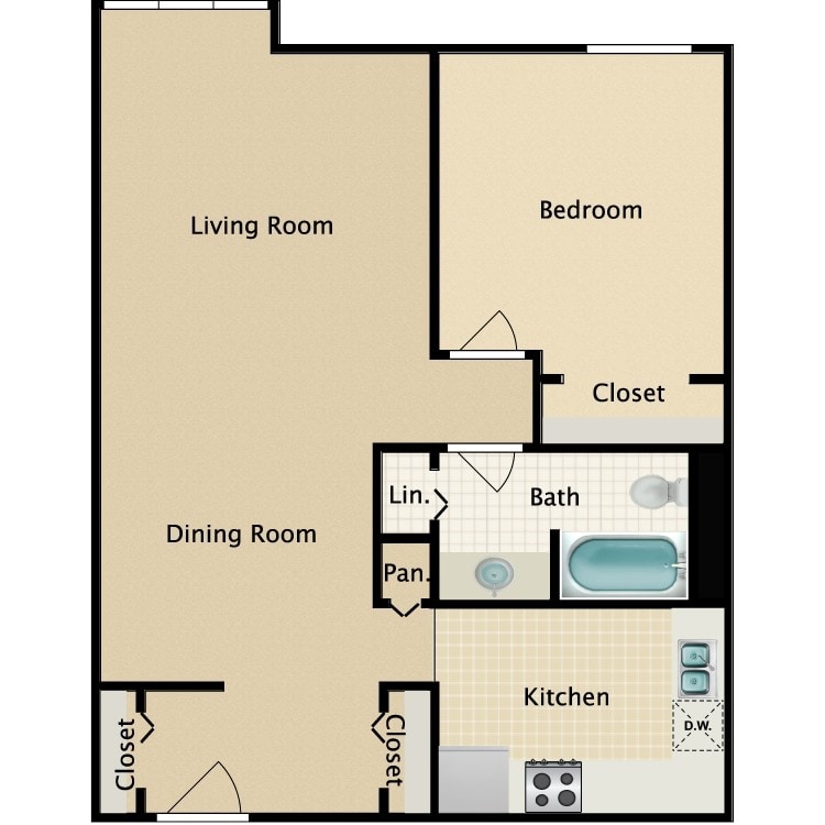 1B.png - 1 Bed 1 Bath