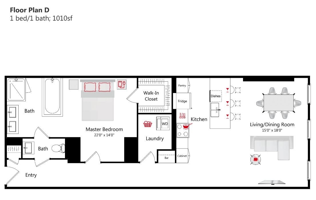 Floor Plan - Luxury Suite D