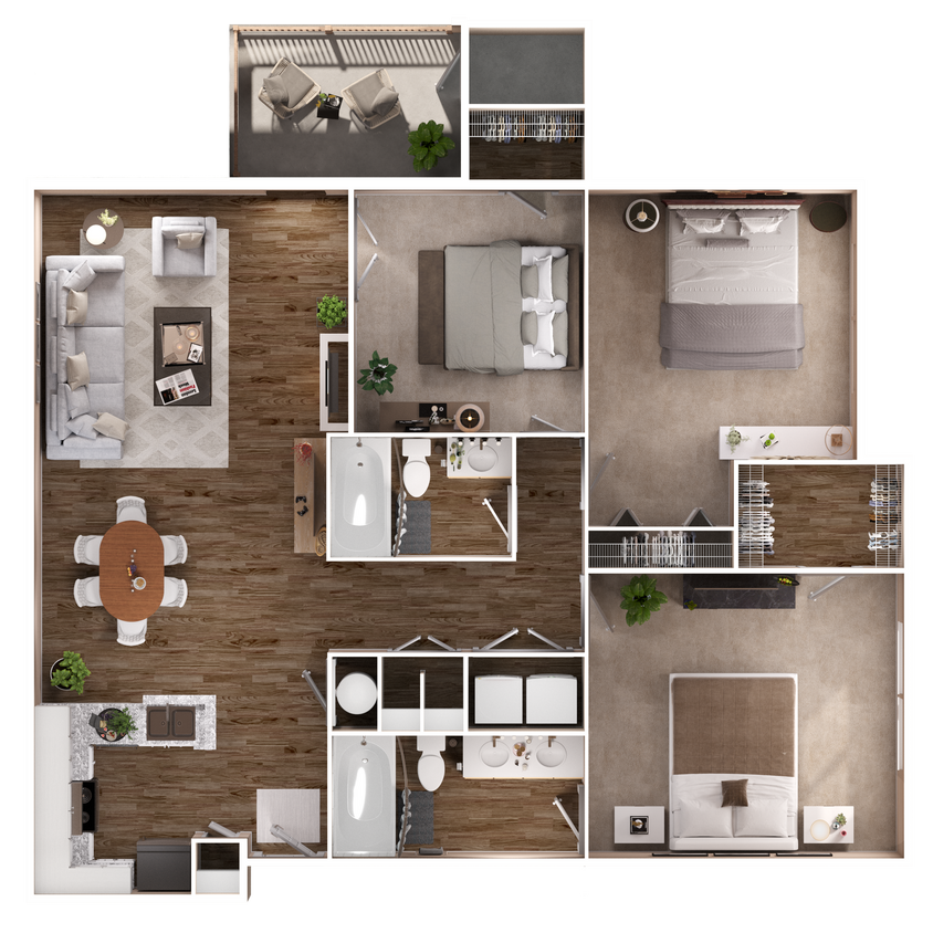 C188390 Park at Steele Creek_3D FP_C2A - C1