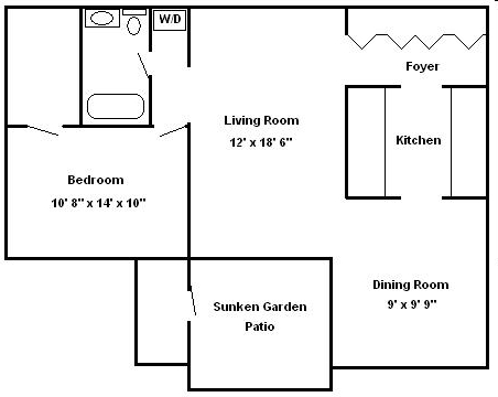 1 Bedroom Garden F - 1 Bedroom Garden F