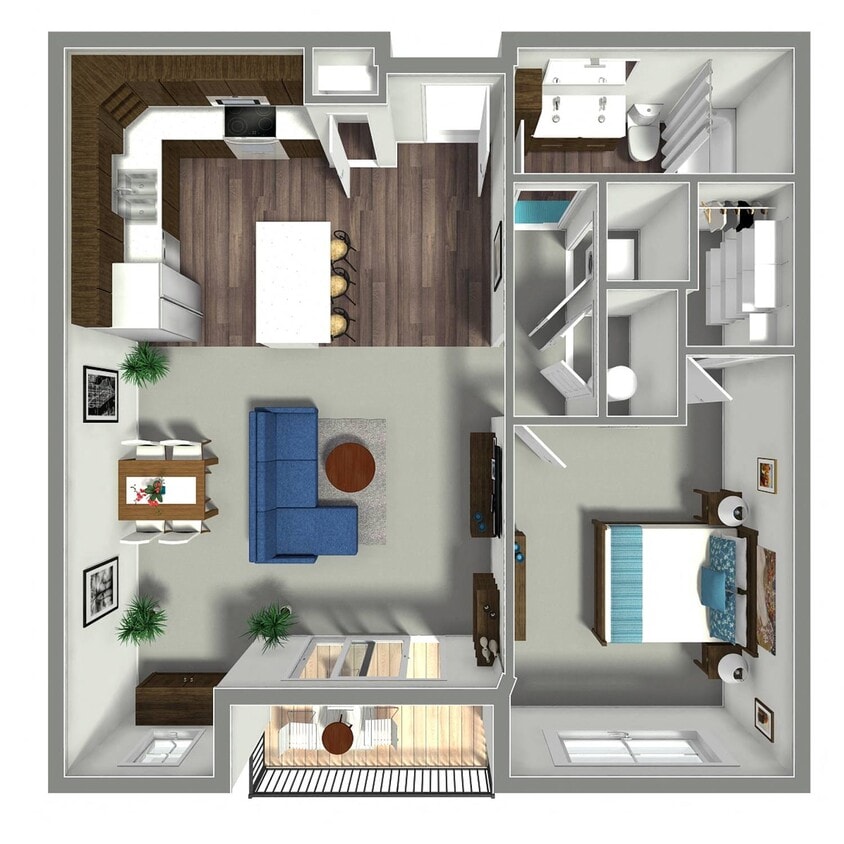 Floor Plan - Burgundy