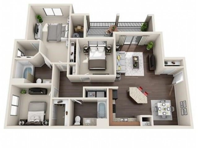 C1 Renovated floorplan - C1 Gold