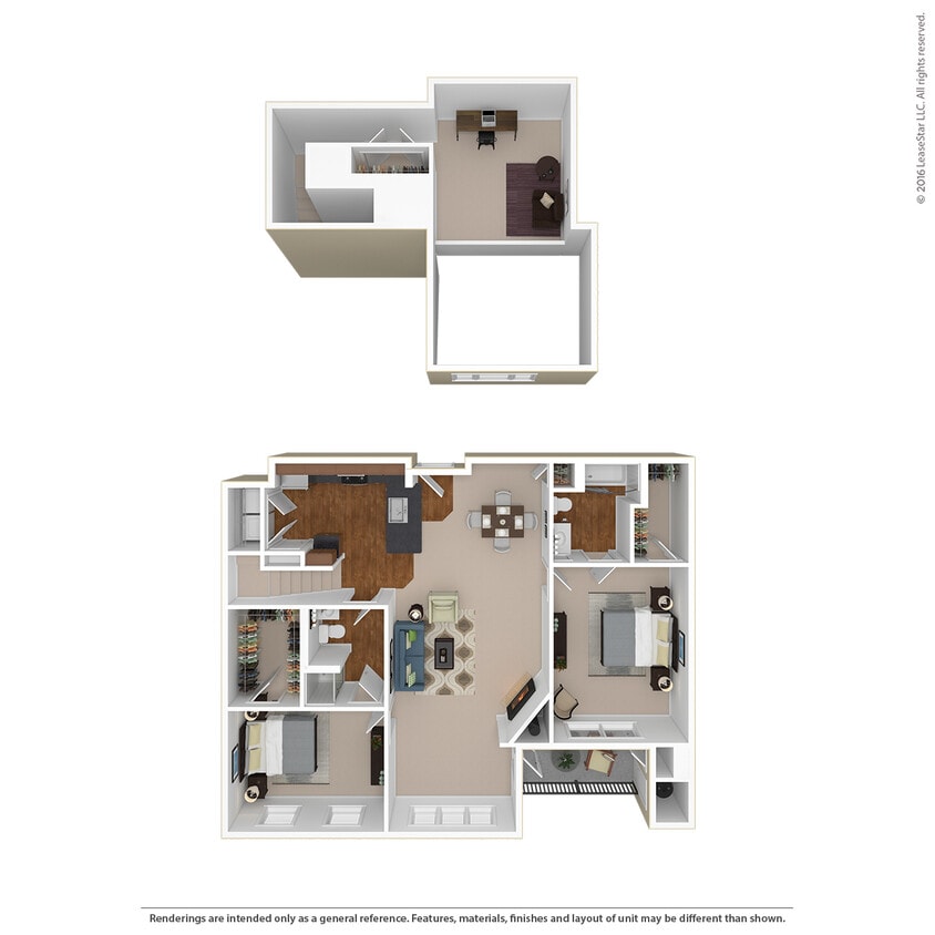 Floor Plan - Cameron-2 w/Sunroom and Loft-