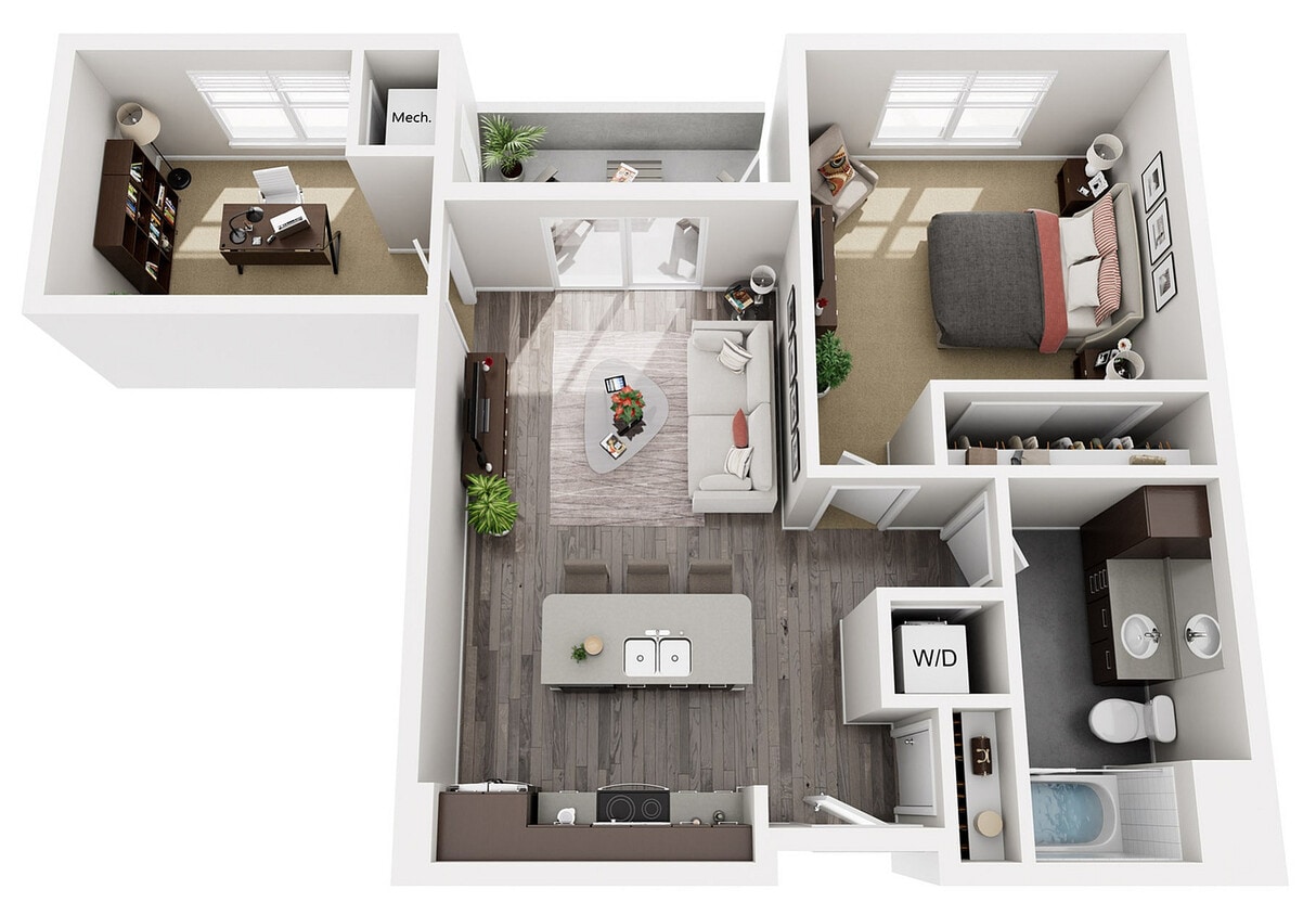 Floor Plan C1 | 22 Slate | Apartments in Madison, WI - C1