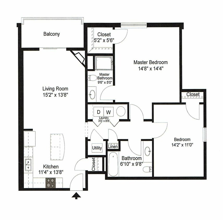 2 Bedroom Corner - 2 Bedroom Corner