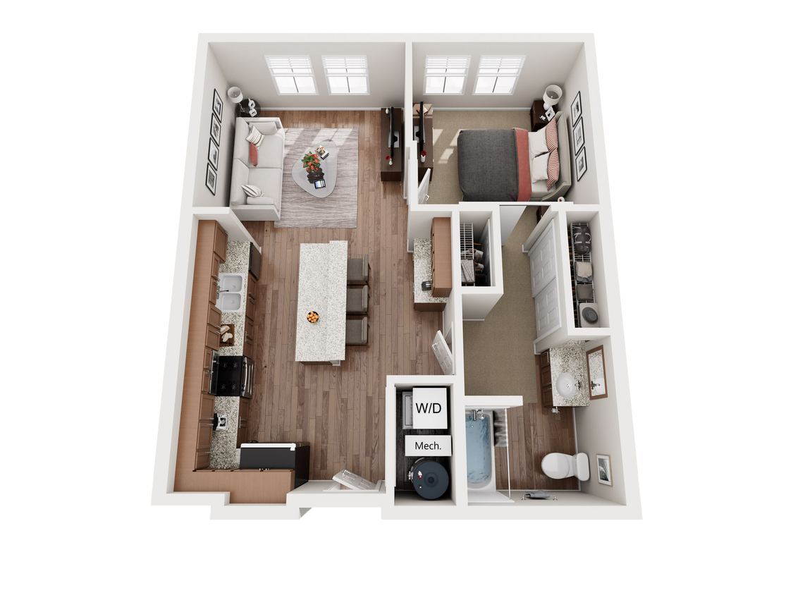 Floor Plan - 1A Mid Rise