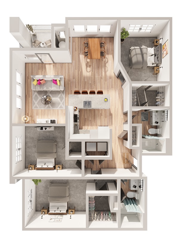 Wesley Village - C1 Floor Plan - C1