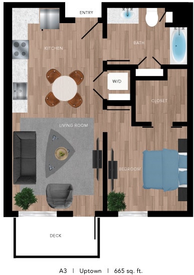 Floor Plan - A3 Uptown