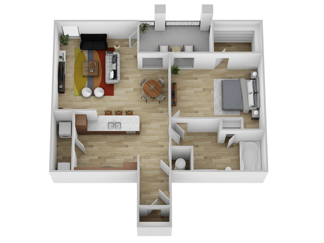 Katy Ranch 762 SF 2025 - 1 Bed, 1 Bath (60% Income Restricted)