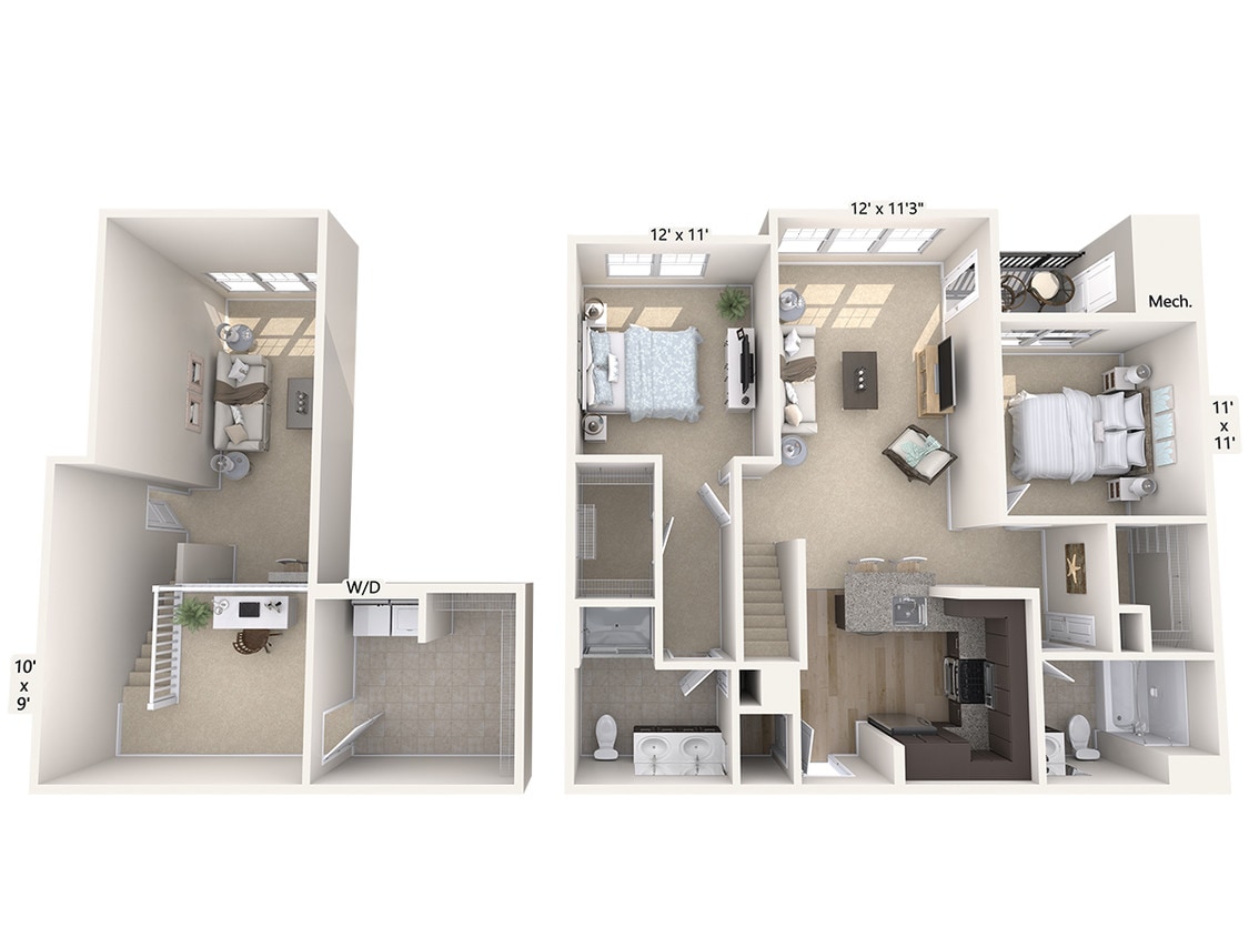Floor Plan - B1L-1352sq-Stainless