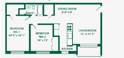 2BR/1BA - 21B - The Virginia