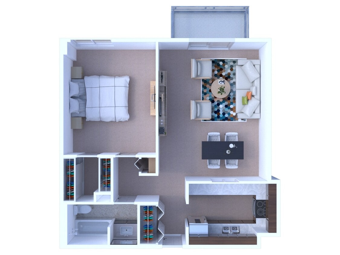 Floor Plan - 1 Bedroom Floor Plan A1