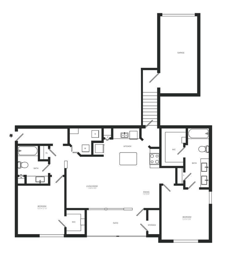 Floor Plan - Greenleaf - Garage