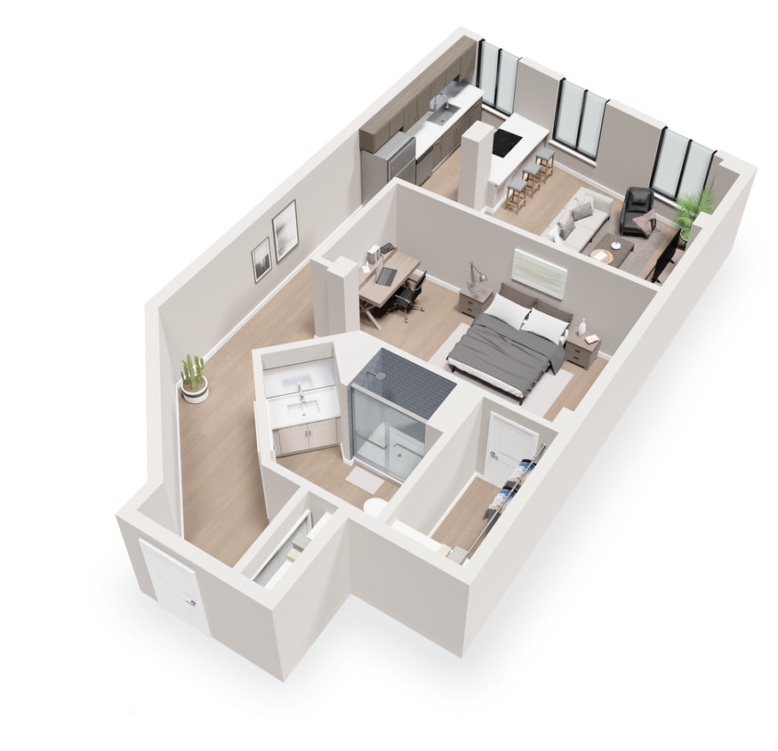 Floor Plan - 1 bedroom - 05