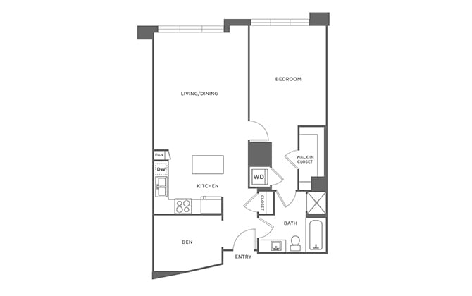 Floor Plan - A17 with Den