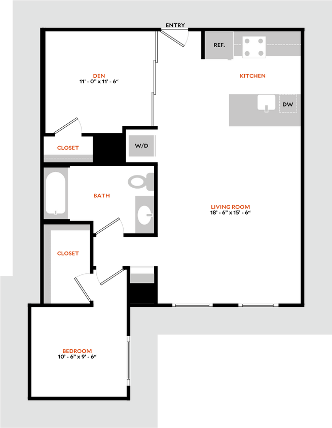 Floor Plan - Plan 1K