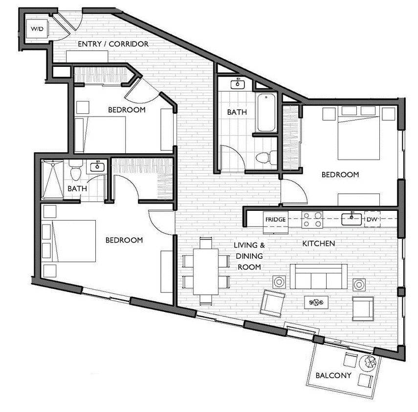 Floor Plan - 3x2