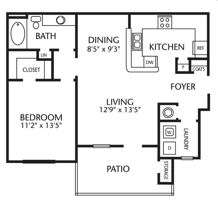 One Bedroom One Bathroom - A1