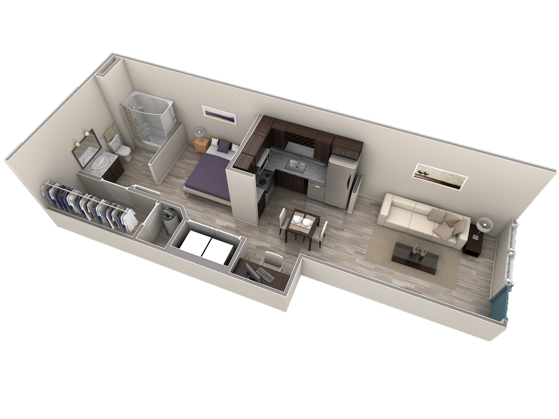 Floor Plan - Studio Grand Courtyard