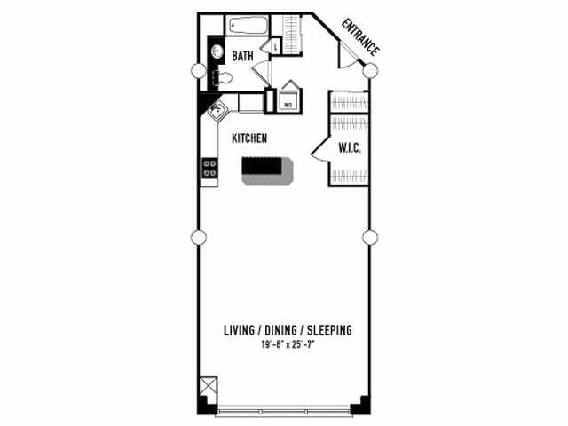 Floorplan B - Studio B