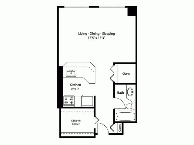 A5.gif - Studio/1 bath