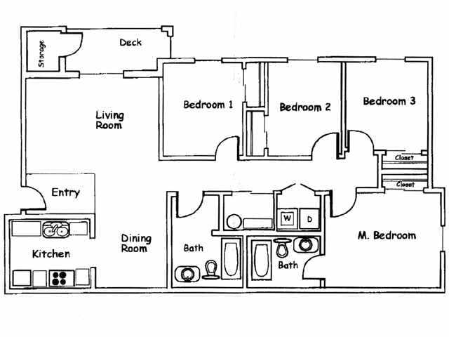 4BR/2BA - 4 Bedroom, 2 Bath