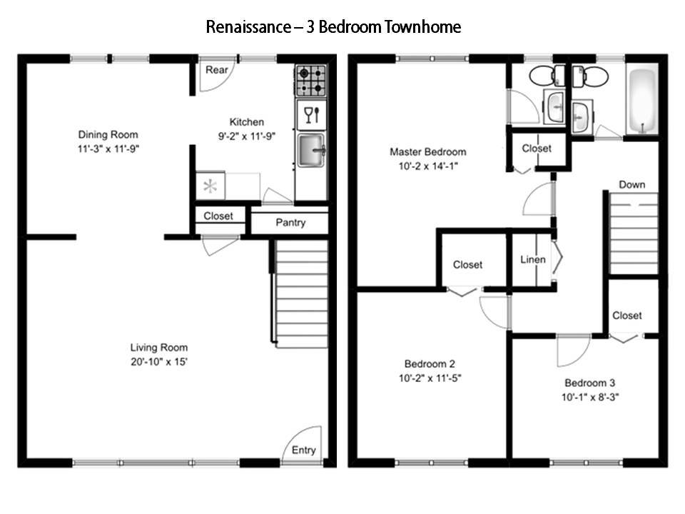 Floor Plan - Townhouse