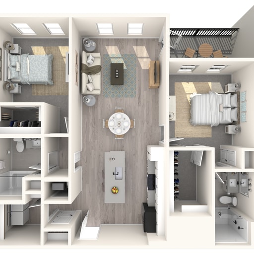B5 floor plan The Crossing at Palm Aire - B5