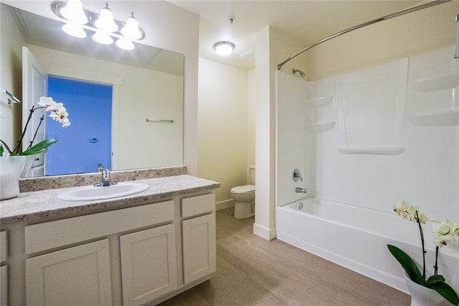 2 bedroom 1 bathroom layout - West Station Apartments