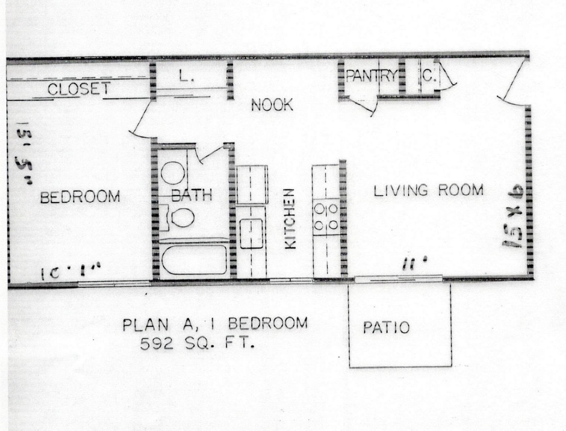 Floor Plan - 1x1 A