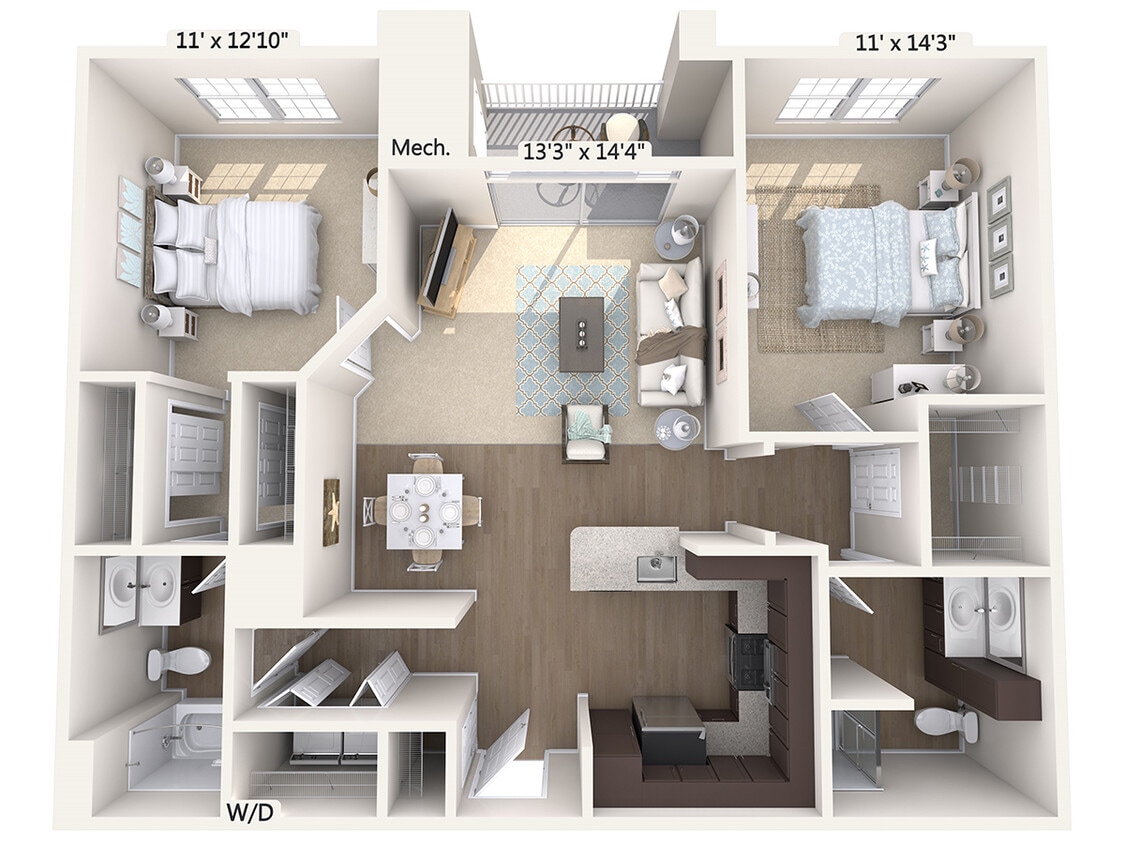 Floor Plan - B4-E-Upper