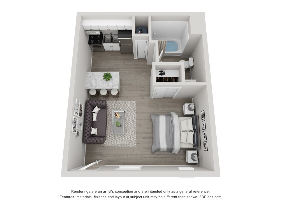 Floor Plan - Studio Standard - Call For Availability