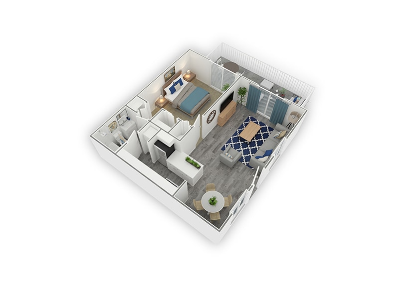 Floor Plan - 1X1R-590