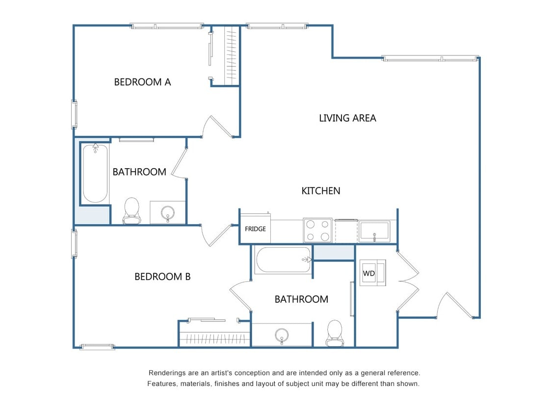 Floor Plan - 2A-2x2