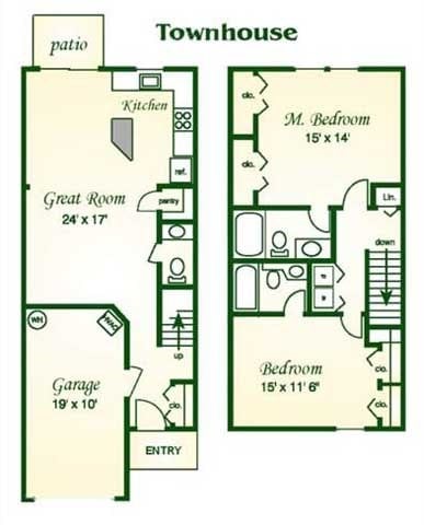 THE LYONS TOWNHOUSE - The Lyons TH with Garage