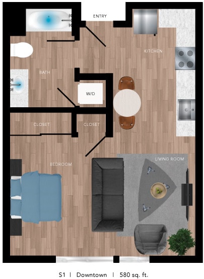 Floor Plan - S1 Downtown