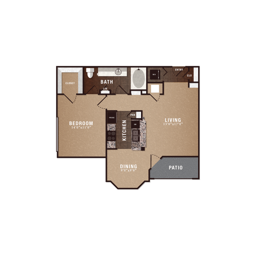Floor Plan - A2 1x1