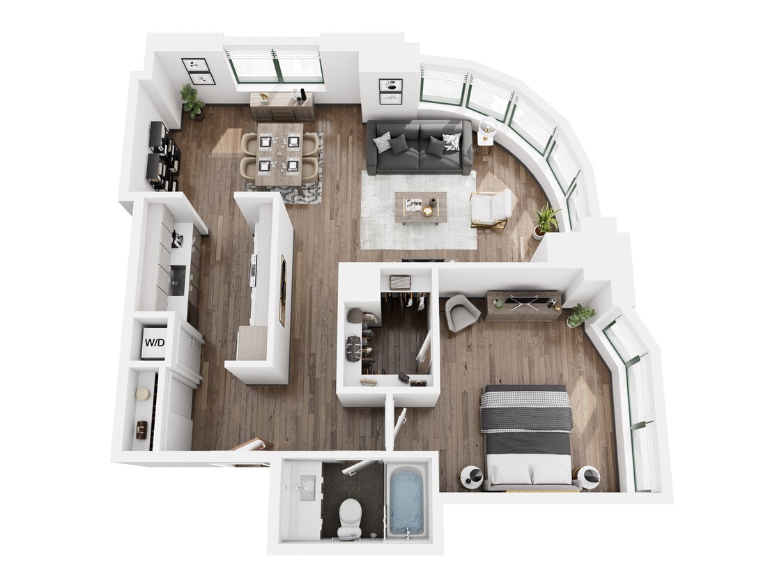 Floor Plan - One Bedroom