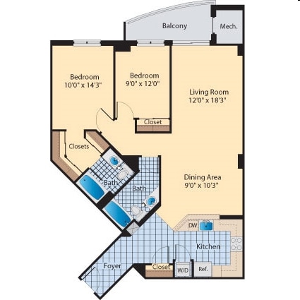 2BR/2BA - Instrata_Singapour