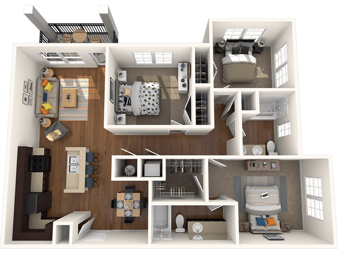 Floor Plan - Three Bedroom